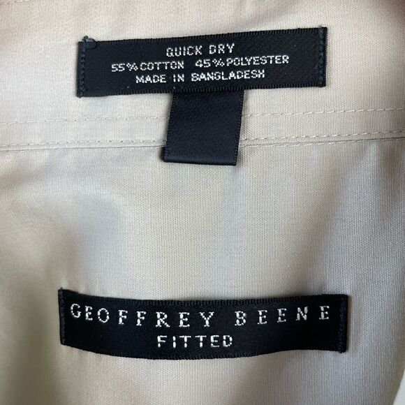 Geoffrey Beene Fitted Button Down Shirt Size XL EUC - Picture 6 of 6